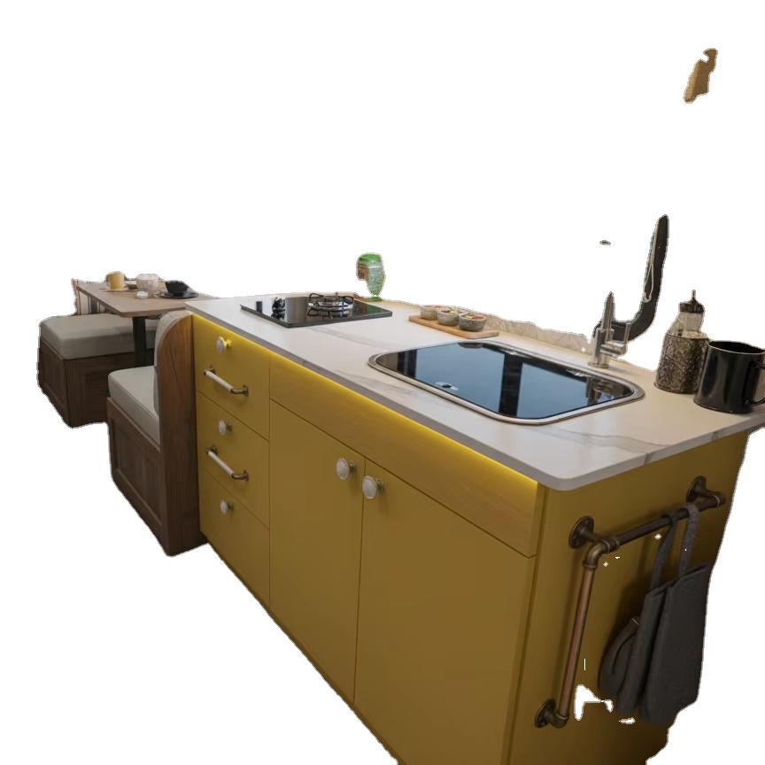 Interior Design Kitchen Modern - Unit Dapur Camper Modern Dengan Wastafel