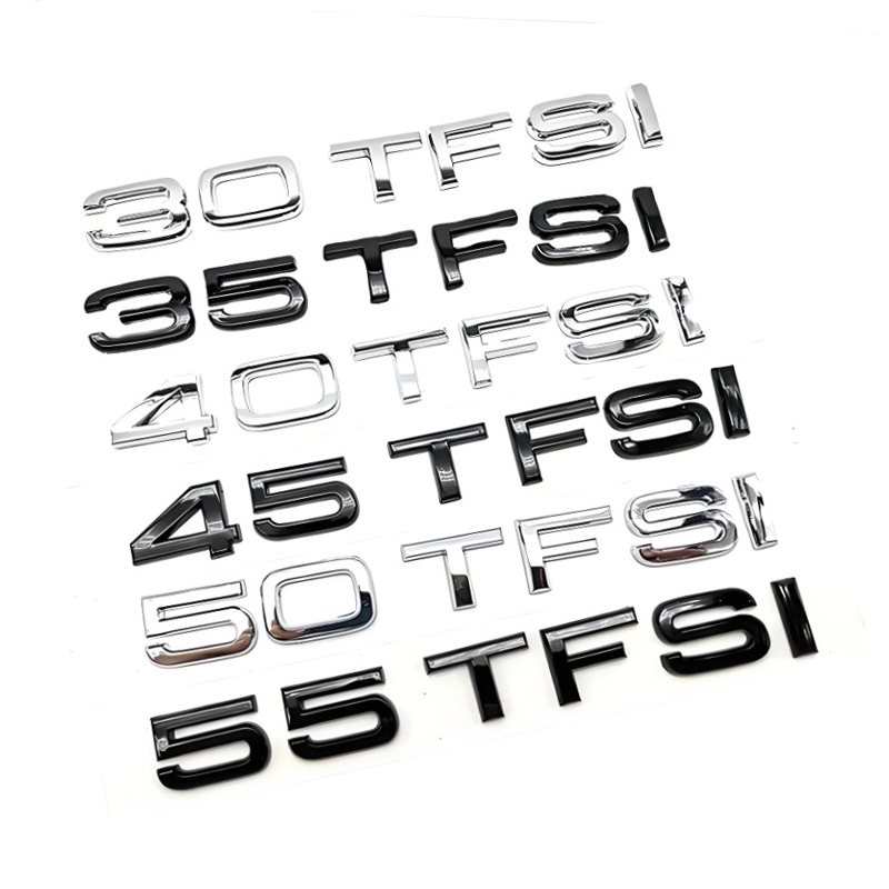 Interior Design Logo - Stiker Emblem Logo 3D TFSI 30