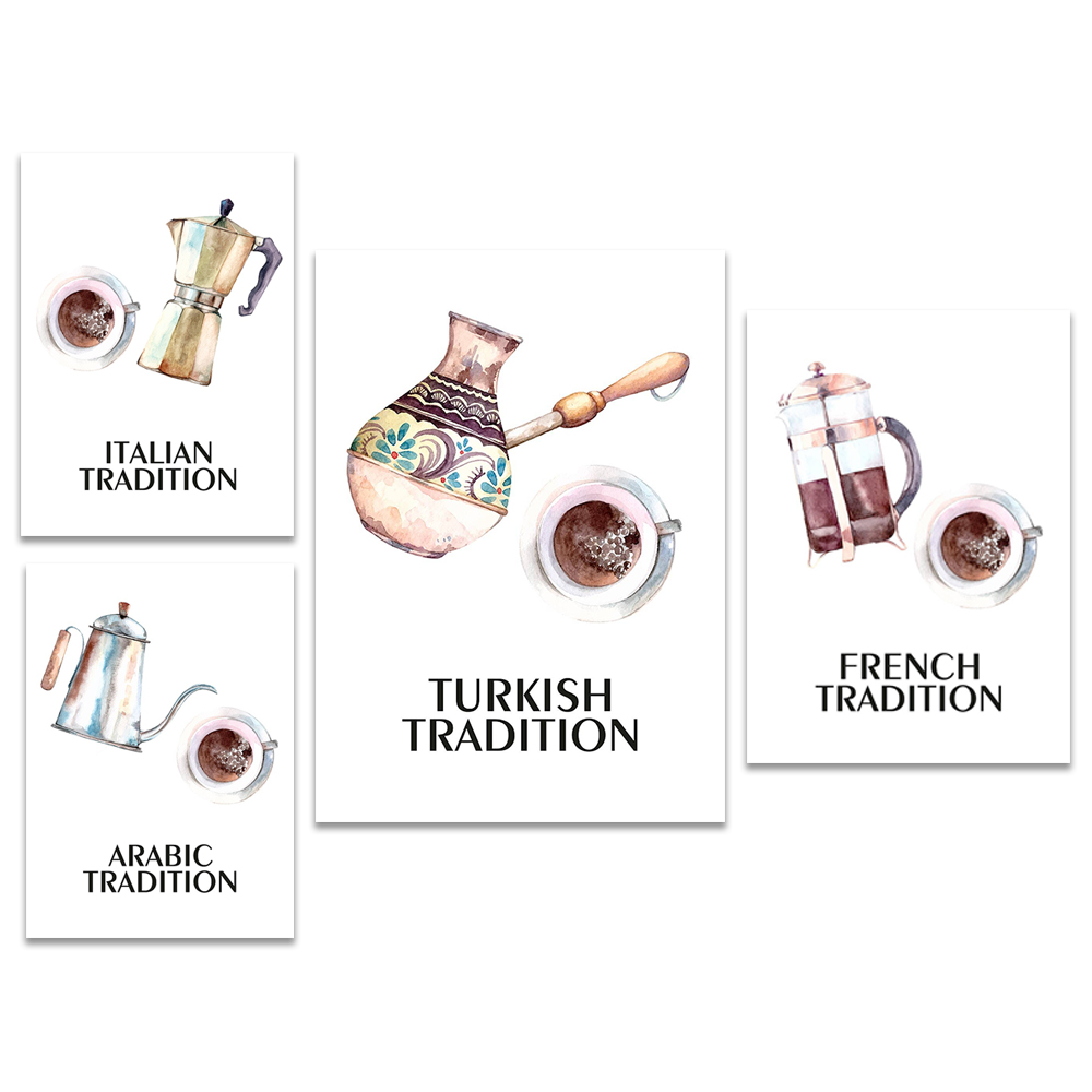Kopi, Poster, Dapur, Kopi Turk - Interior Design Kitchen Ideas ulasan dan harga