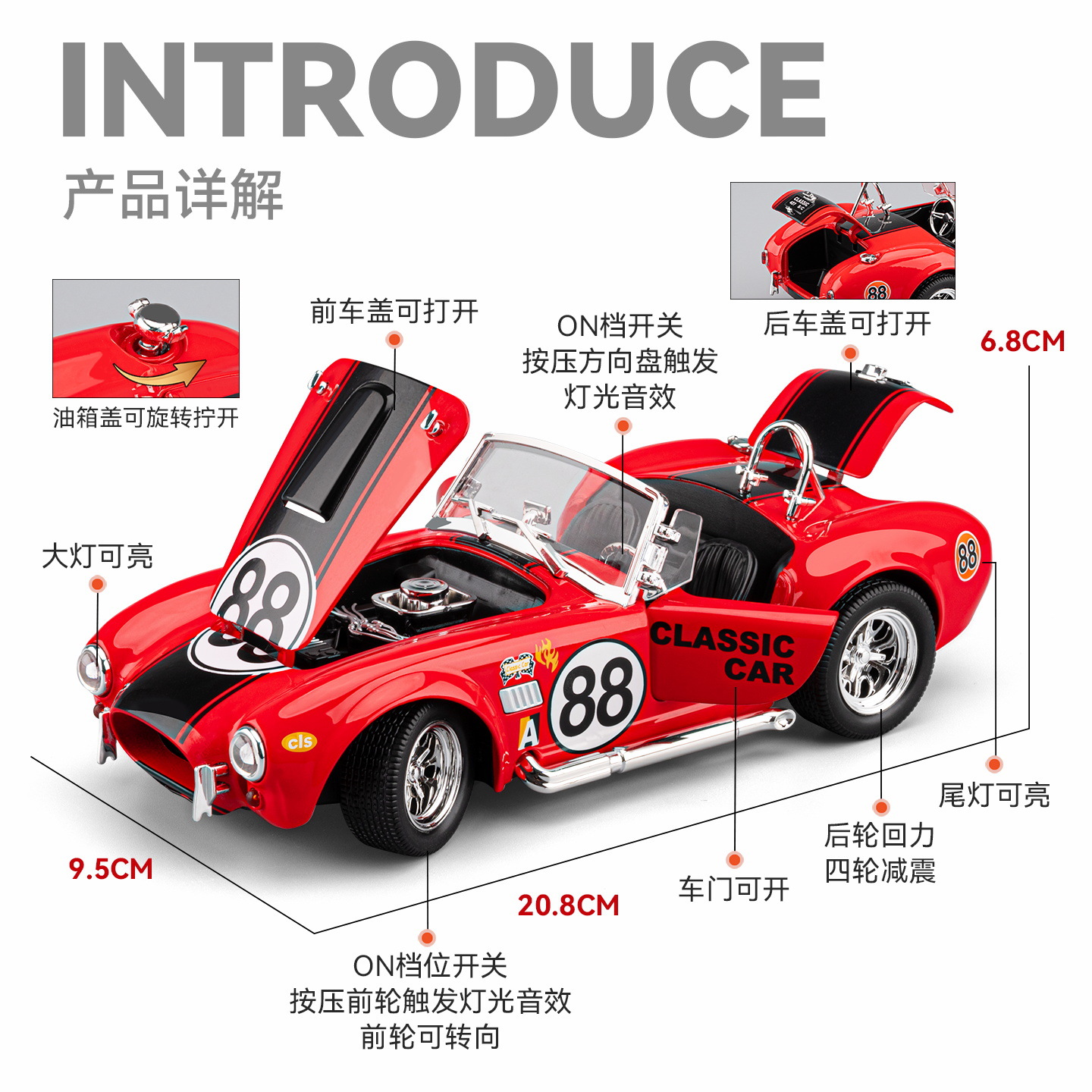 1:24 Model Mobil Shelby Cobra  - Interior Design Style Quiz ulasan dan harga